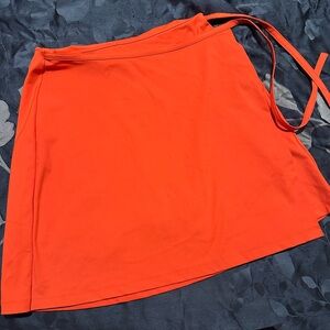 Tangerine Girlfriend Collective XL Wrap Squart Spandex With Pockets
